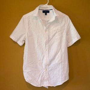 Polo Ralph Lauren White Short-Sleeve Button-Down Shirt Boys Size XL (18-20)